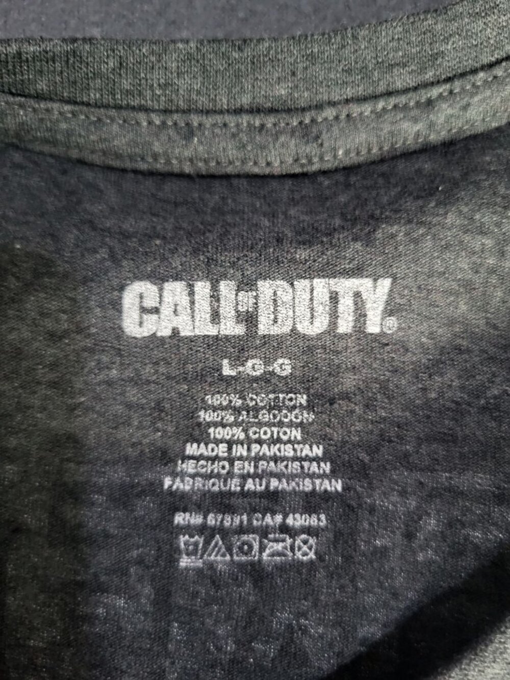 Call of Duty Task Force 141 Gray Graphic T-Shirt Mens SZ LG - Picture 6 of 7